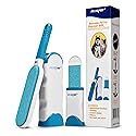 Lint Brush and Pet Hair Remover for Laundry, Clothes, Couches, Car Seats, Furniture and Fabric. Reusable Dog and Cat Fur Wizard Hair Removal Brush