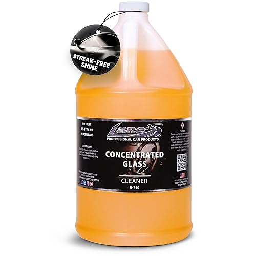 LANE'S Concentrated Auto Glass Cleaner | Tint-Safe Car Windshield, Window Cleaner | Removes Automotive Smoke Film, Fingerprints, & Smudges |