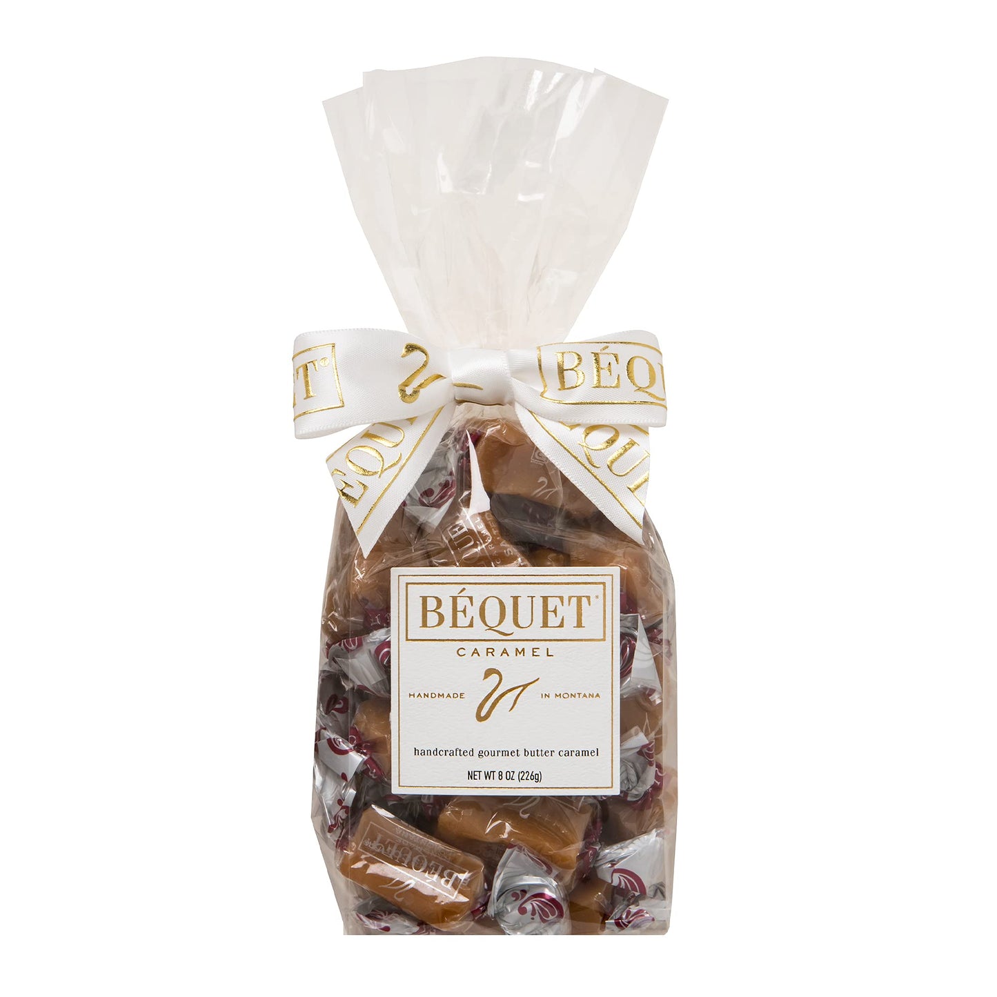 Béquet Caramel - Salted Butterscotch Gourmet Candy - Candy Individually Wrapped - Gourmet Sea Salt Candy - Made in Montana - Kosher (Star D)