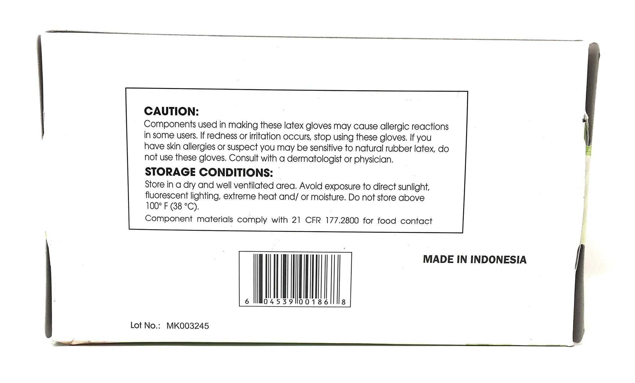 Emerald Digi-Gloves, Powder Free Disposable Latex Gloves (Large)