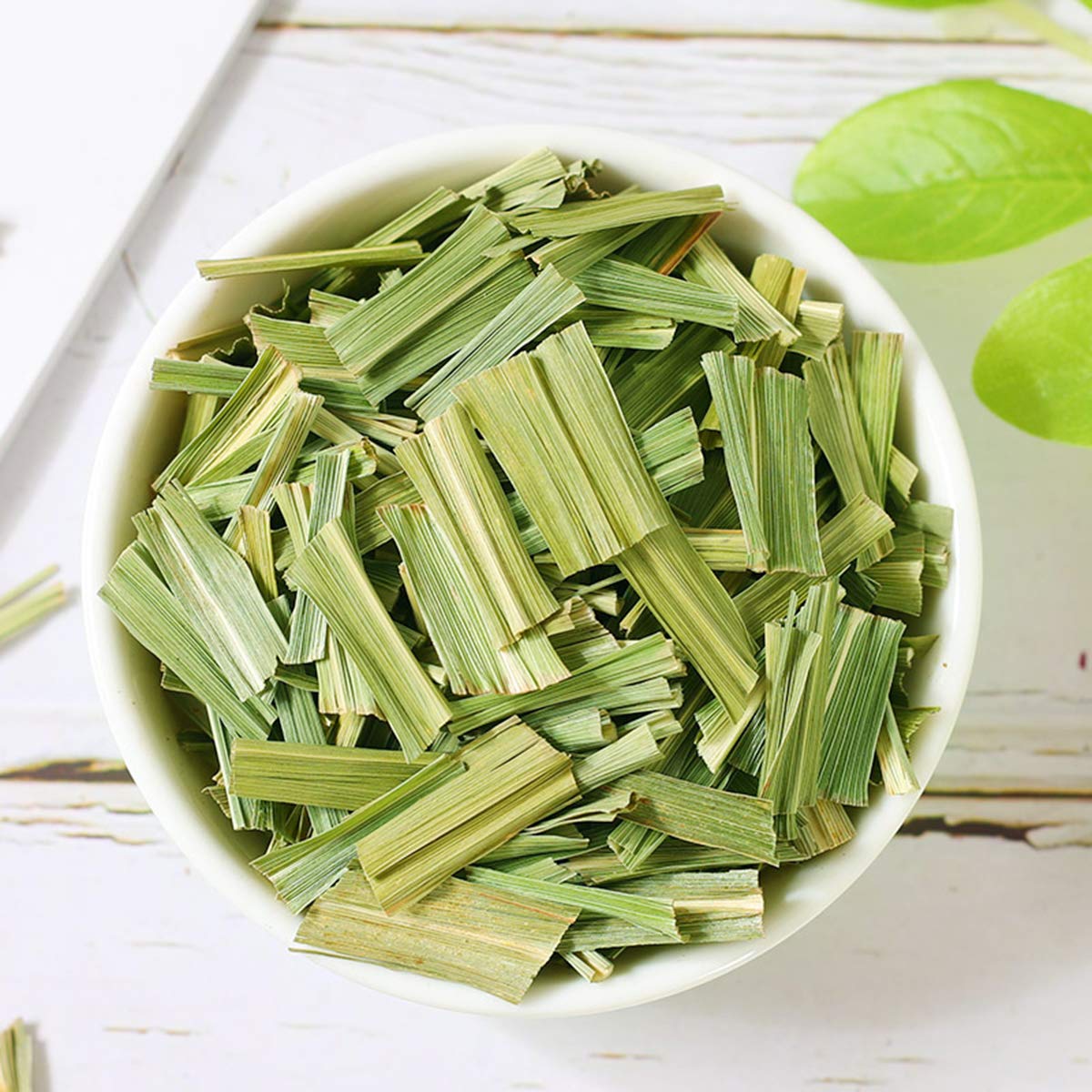 Dried Premium Lemongrass Leaves, Lemon Grass Loose Leaves Tea, Citronella for Thai Food and Herbal Tea, Cut & Sifted, Bulk Spices (4.0 oz)