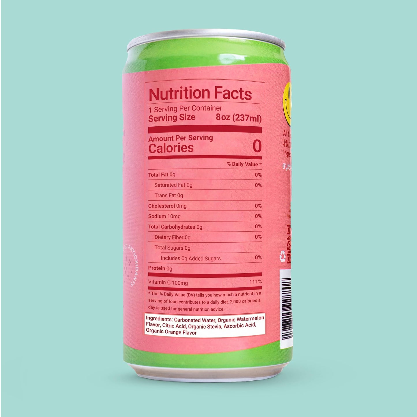 Clean Kids Soda - Wild Watermelon | Healthy Soda Drink | Caffeine-Free, No Artificial Dyes or Preservatives, No High-Fructose Corn Syrup, Non-GMO