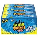 Sour Patch Kids Blue Raspberry Candy, Soft & Chewy Gummies, Sour Then Sweet, 2 oz Individual Bags, Bulk Pack (24 Count), Party Snacks & Lunchbox