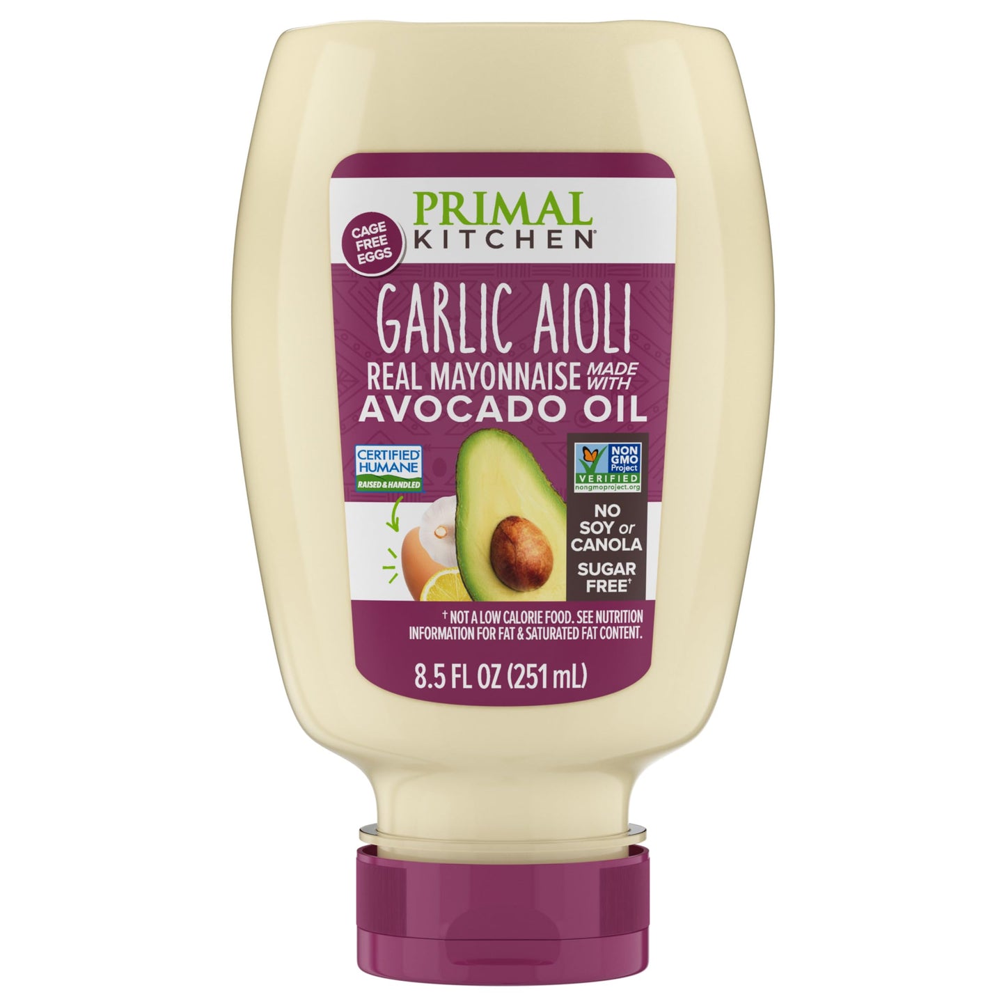 Primal Kitchen Garlic Aioli Mayo Squeeze, 8.5 ounce
