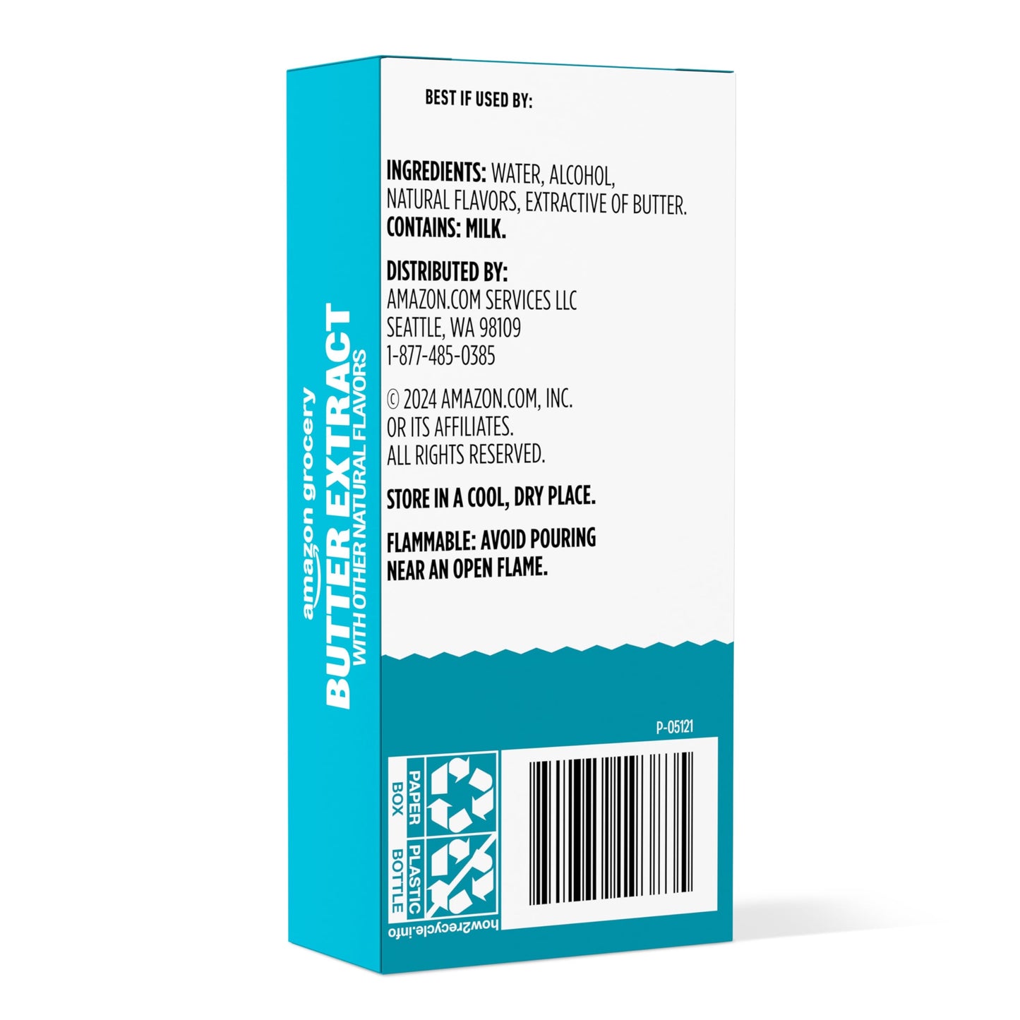 Amazon Grocery, Butter Extract, 1 Fl Oz