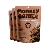 Monkey Brittle Healthy Snacks, Crispy Plant-Based Treats for Kids & Adults, Vegan & Gluten-Free, All-Natural Snack for School, Sports, Camping