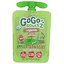 Gogo Squeez Organic Apple Strawberry Applesauce Sgl, 3.2 OZ