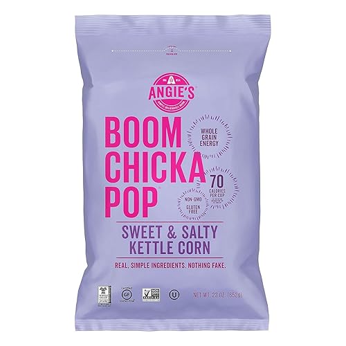 Angie's Boom Chicka Pop Sweet and Salty Kettle Corn (23 Ounce) (6 Pack)