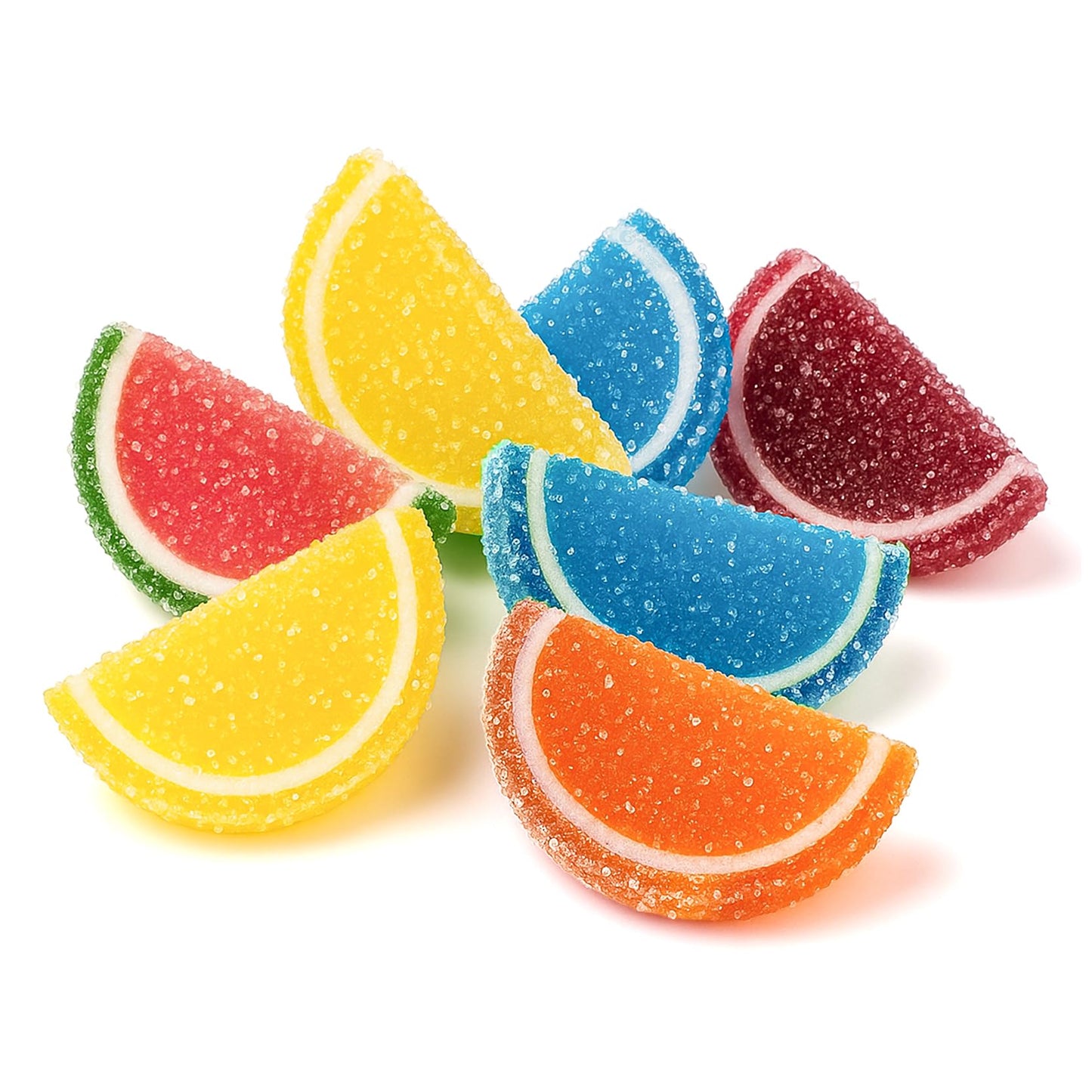 NY Spice Shop Assorted Fruit Slices Candy - 8 Ounce Assorted Chewy Fruits Slices Jelly Candy - Tropical & Citrus Flavors Jelly Fruits Bulk Candies