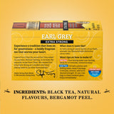 Twinings Earl Grey Tea Extra Strong 2-Pack - A Bright and Zesty Black Tea Infused with Citrus Bergamot Flavours, Caffeinated Tea Bags, Individually
