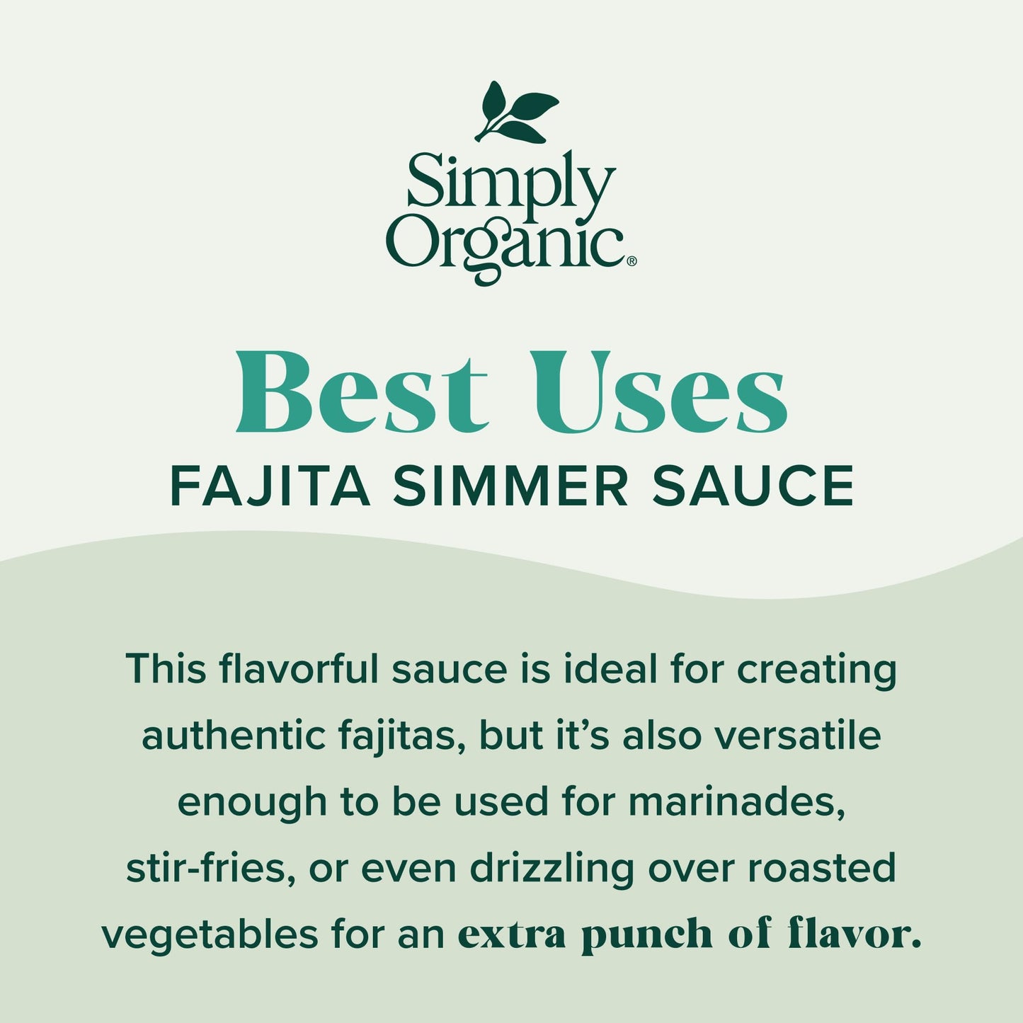 Simply Organic Classic Fajita Simmer Sauce, 8 Ounce Pouch, Great for Beef or Chicken Tacos, Smoky Chili Heat (Pack of 6)