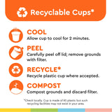BIGGBY® Best Single Serve Coffee, Recyclable Plastic Cups, 80 Count Box, Medium Roasted