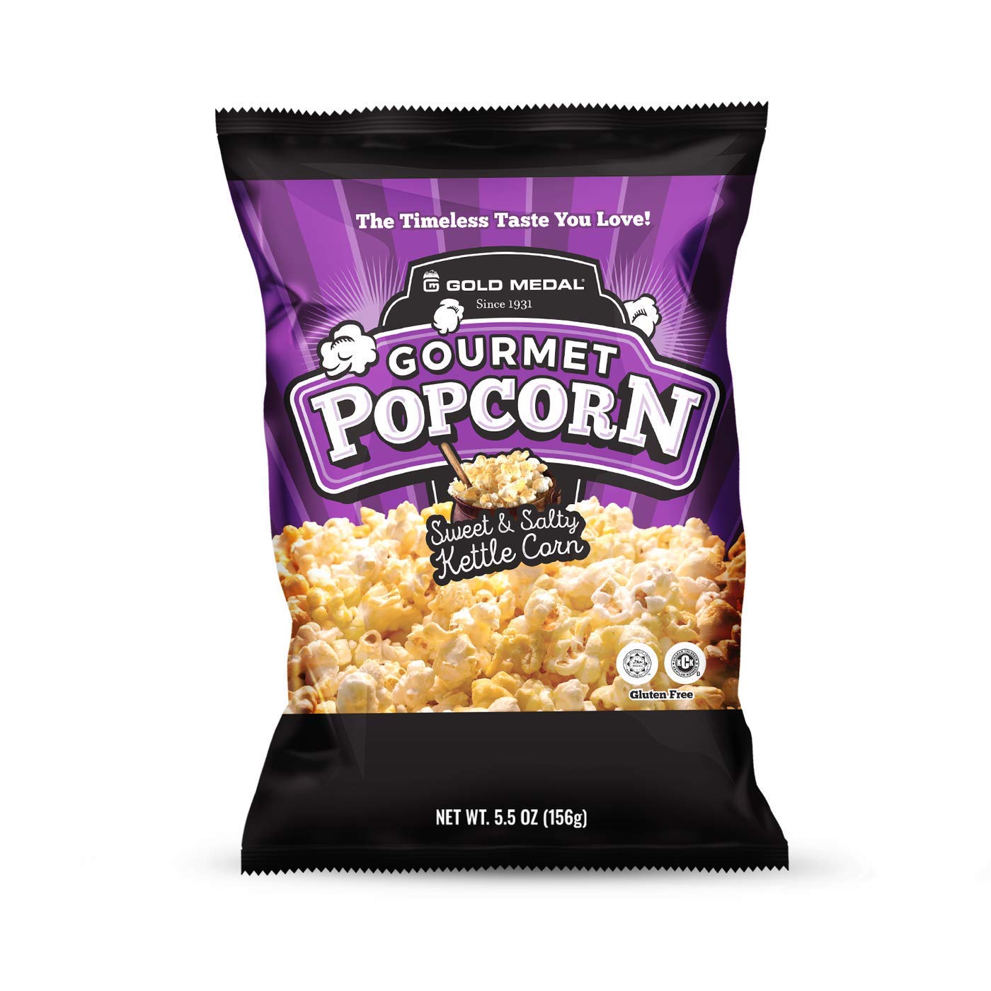 Gold Medal Kettle Corn Gourmet Popcorn, 5.5 Ounce (Pack of 15)