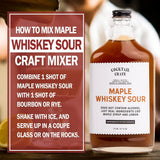 Cocktail Crate Whiskey Lover's 3 Pack Drink Mixers | Award-Winning Craft Cocktail Mixers - Premium Cocktail Syrup Handcrafted with Aromatic Bitters