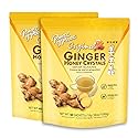 Prince of Peace Instant Ginger Honey Crystals Original, 60 Sachets - pack of 2 - Instant Hot or Cold Beverage that Soothes Throat - Easy to Brew