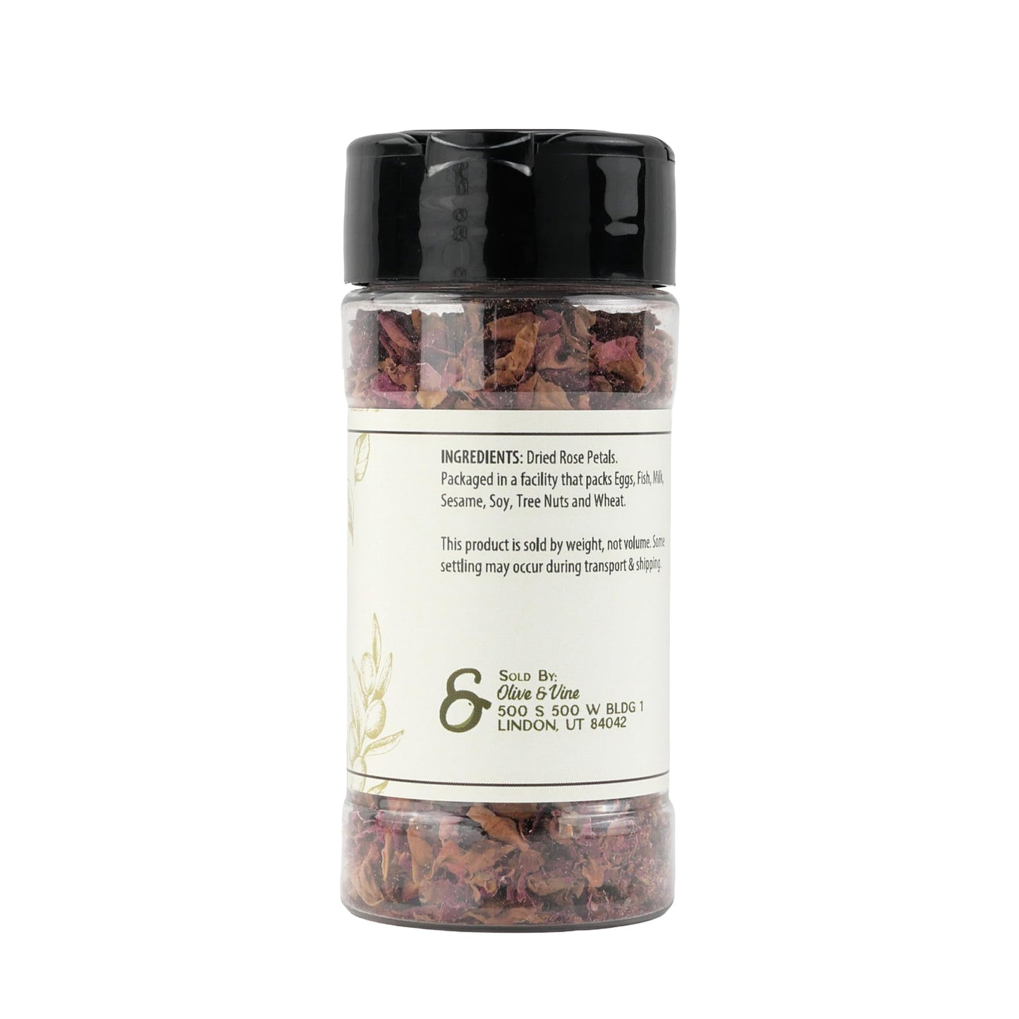 Olive & Vine Rose Petals, Floral Aroma, For Teas & Desserts, Rich Tradition, Authentic Taste, For Global Recipes (0.4 Ounce)