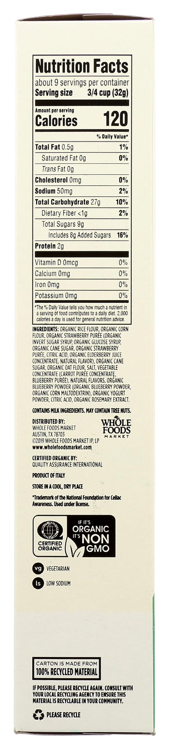365 by Whole Foods Market Organic Berry Crisp Pillows, 10.6 OZ