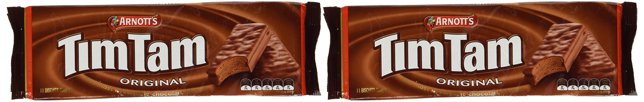 Arnott's Tim Tam | Full Size | Made in Australia | Choose Your Flavor (2 Pack) (Original Chocolate)