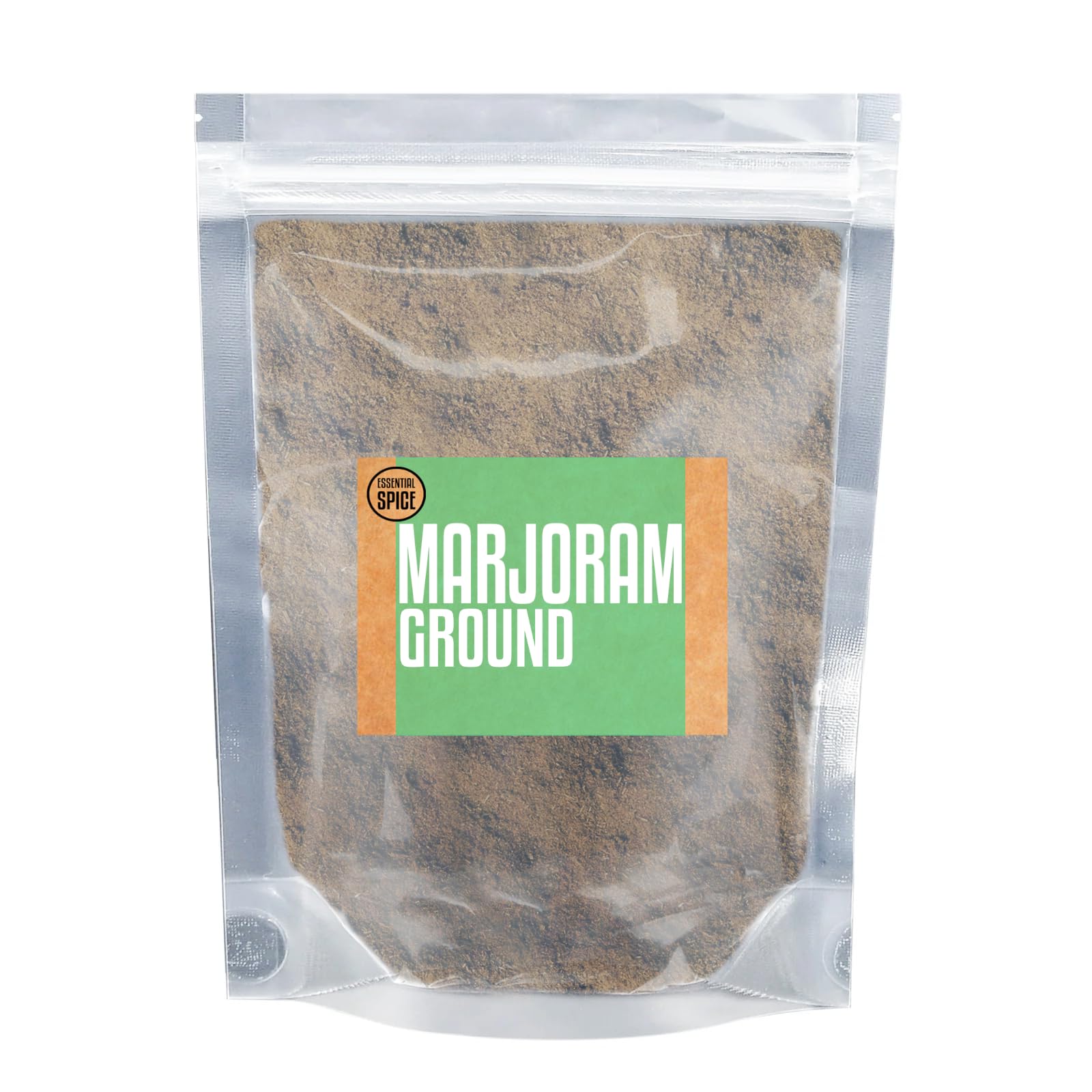 Essential Spice Ground Marjoram - Mild, Sweet & Herbaceous Flavor - Finely Ground for Seasoning Meats, Soups, Sauces & Mediterranean Dishes (2 Ounce
