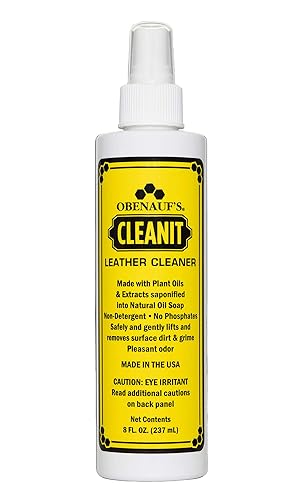 Obenauf's Cleanit Leather Cleaner - Natural Plant Oil Leather Cleaner for Boots, Furniture and Car Interior - Safe and Gentle Non-Detergent Oil Liquid