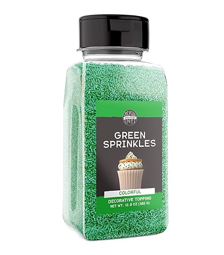 Birch & Meadow Green Sprinkles,12.8 oz, Fun & Decorative Topping