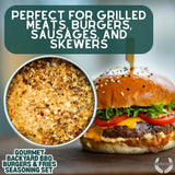 Gustus Vitae | Backyard BBQ Burgers & Fries Seasoning Set | Gourmet Gift