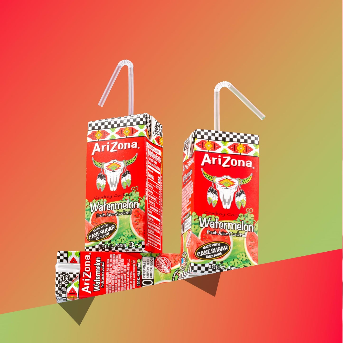 Arizona Watermelon Drink, 6.75 fl oz Tetra Box (Pack of 32)
