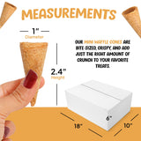 Mini Ice Cream Cones Bulk - 216 Mini Waffle Cones - Great For Cake Pops and More - Tiny Waffle Ice Cream Cones - Mini Sugar Cones Bulk - Packed