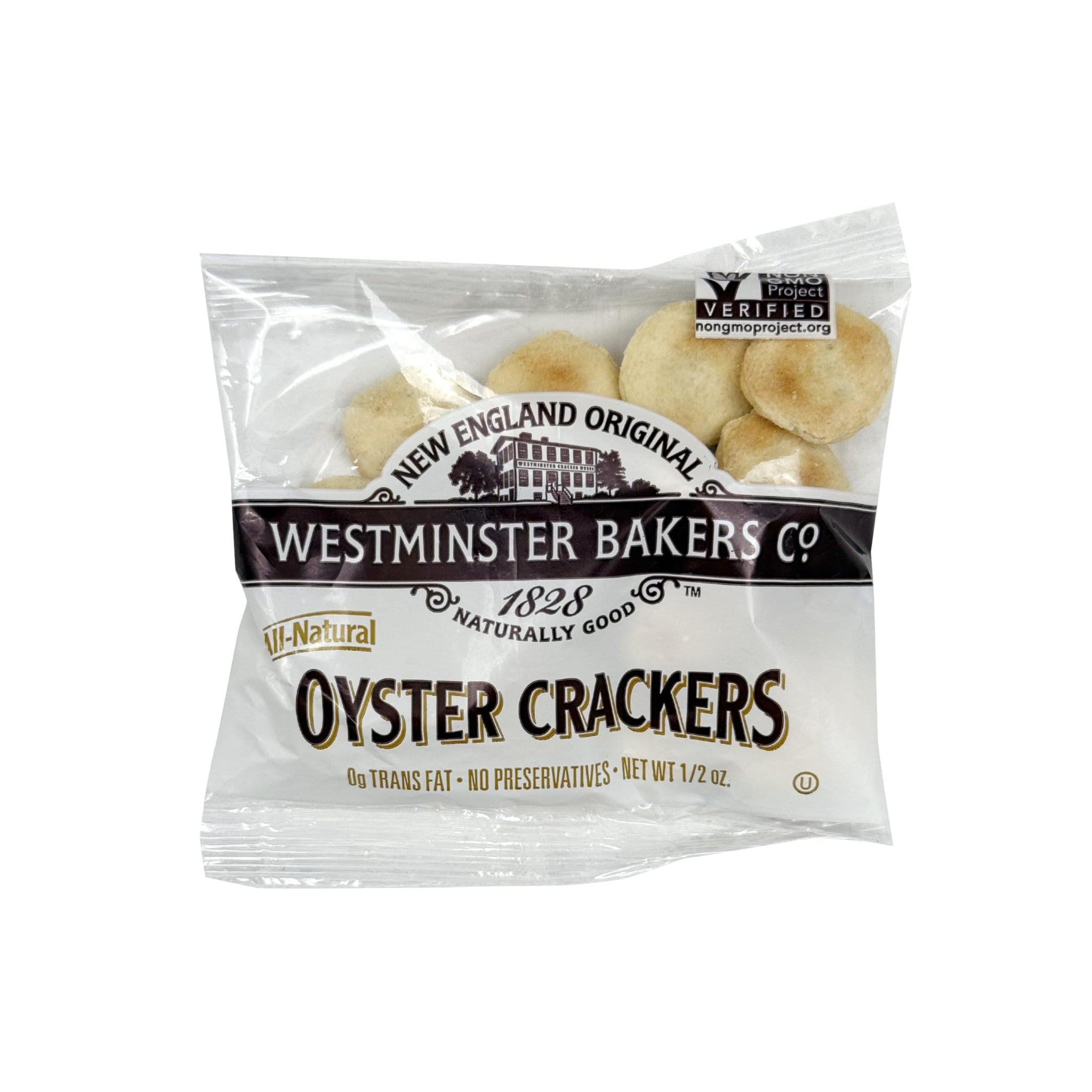 Westminster Oyster Crackers, 0.5 Oz. Each (Pack of 25), Crackers for Soups & Salads, The Hampton Popcorn & Candy Company