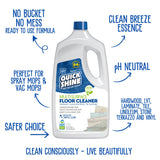 Quick Shine Multi Surface Floor Cleaner 64oz, Ready to Use-Streak Free-No Rinse, Use on Hardwood, Laminate, Luxury Vinyl Plank & Stone, Use in Spray
