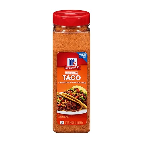 McCormick Taco Seasoning Mix, Original, No MSG Added, No Dairy Ingredients, No Artificial Flavors, For Tacos, Nachos, Fajitas and More, 24 oz