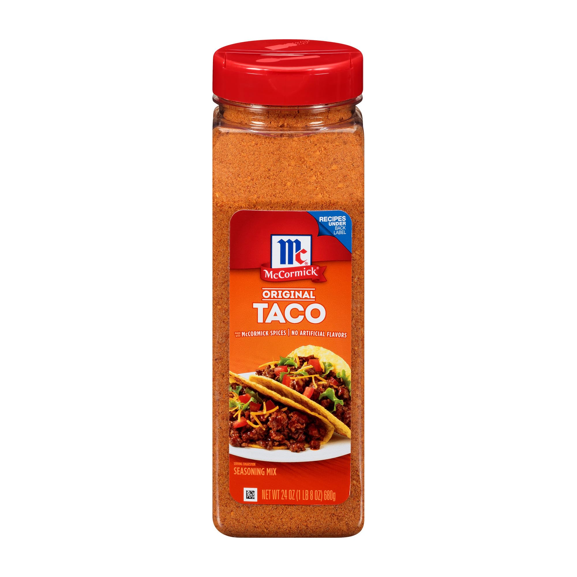 McCormick Taco Seasoning Mix, Original, No MSG Added, No Dairy Ingredients, No Artificial Flavors, For Tacos, Nachos, Fajitas and More, 24 oz