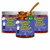 SAUCE UP Original Garlic Chip Chili Sauce - 3 Pack (6oz) | Super Crunchy, Savory & Garlicky | Premium Chef-Curated, Plant-Based, Gluten-Free, Non-GMO