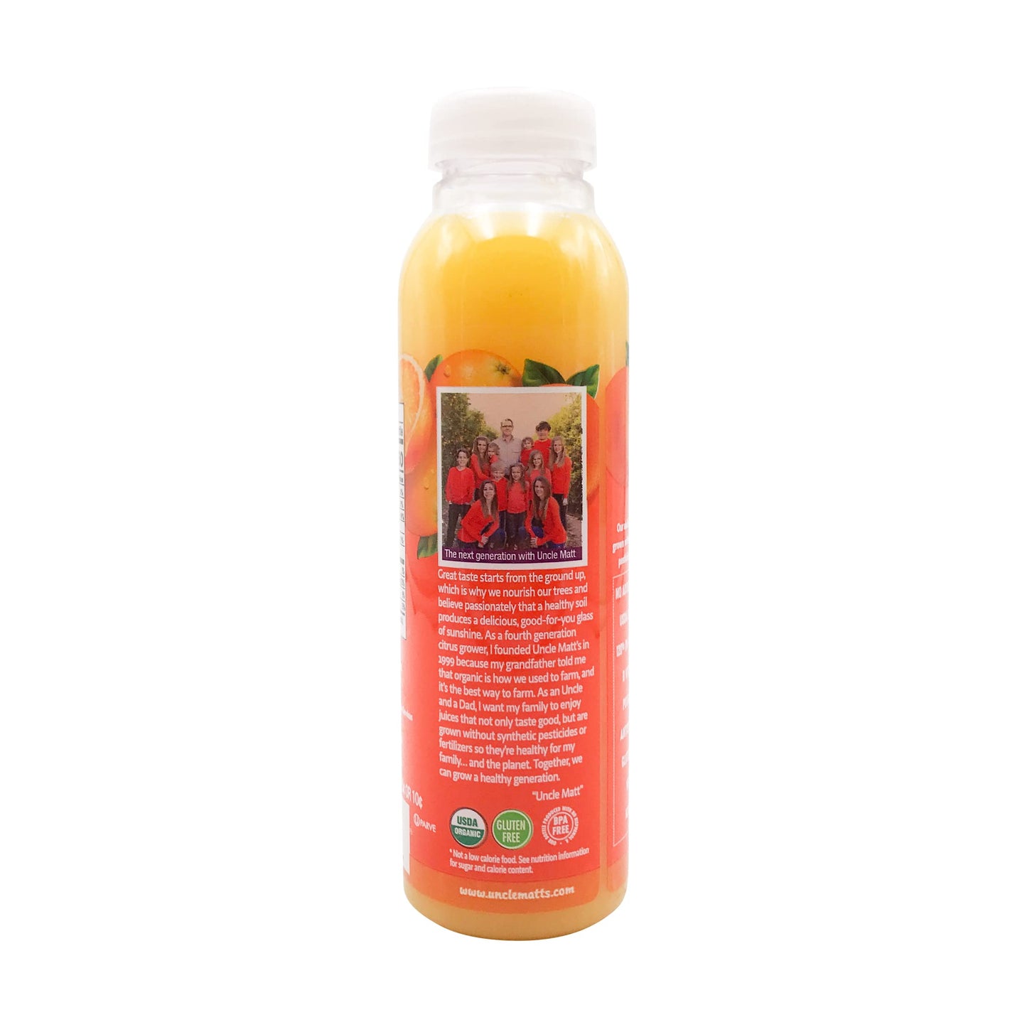 Uncle Matt's, Organic Pulp Free Orange Juice, 12 oz