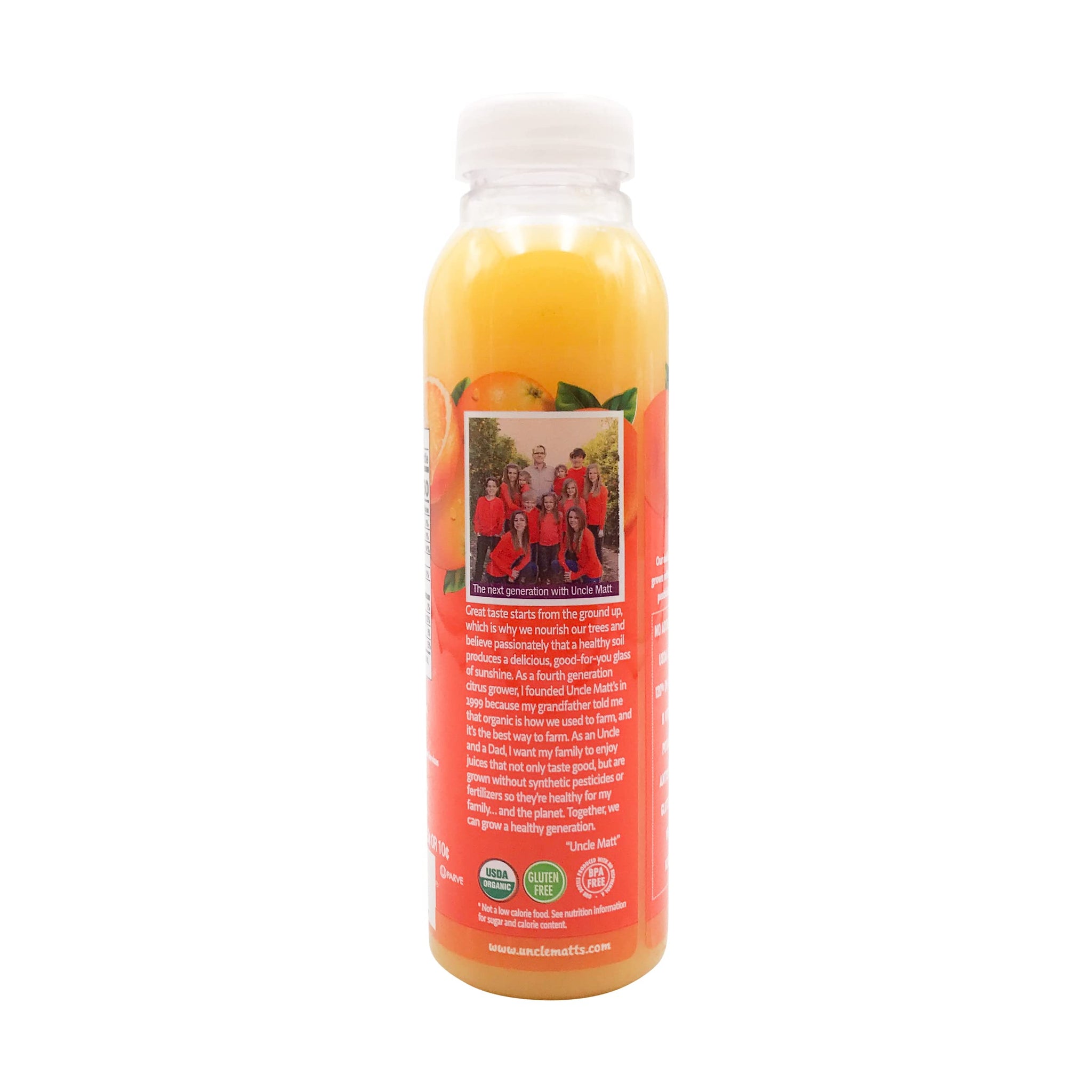 Uncle Matt's, Organic Pulp Free Orange Juice, 12 oz