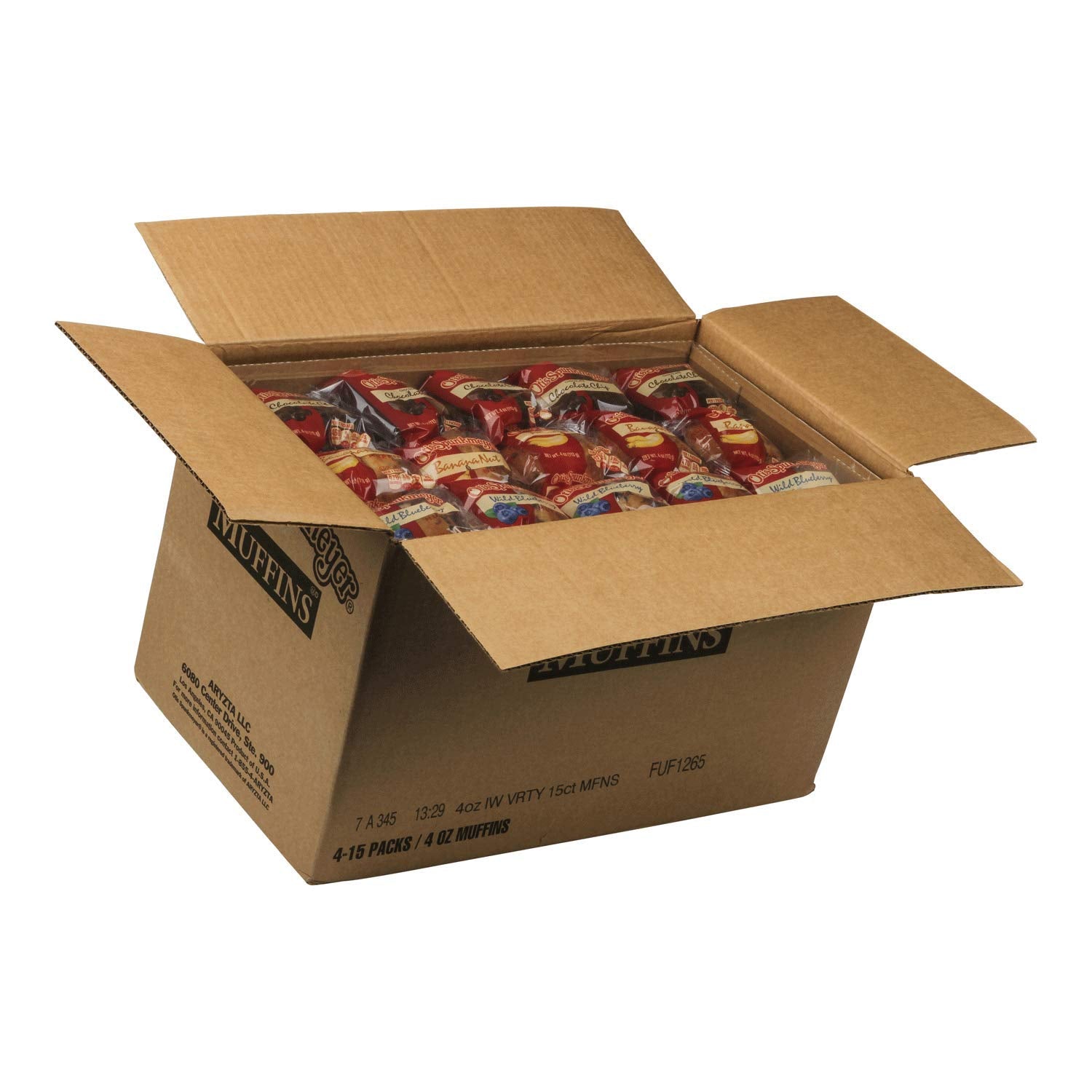 Otis Spunkmeyer Individually Wrapped Mixed Muffin, 4 Ounce -- 60 per case.