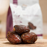Medjool Premium Dates 16oz (1 lb) - Large Soft Dates - Natural Sweetener Snack - Non-GMO, No Added Sugar, Vegan, Kosher, Resealable Bag - Natural