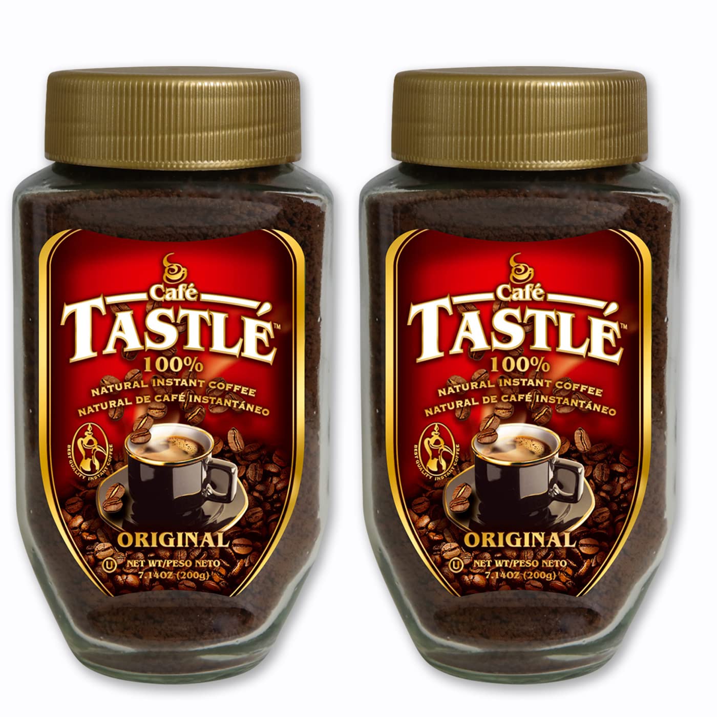Café Tastlé Original Instant Coffee, 7.14 Ounce (Pack of 2)