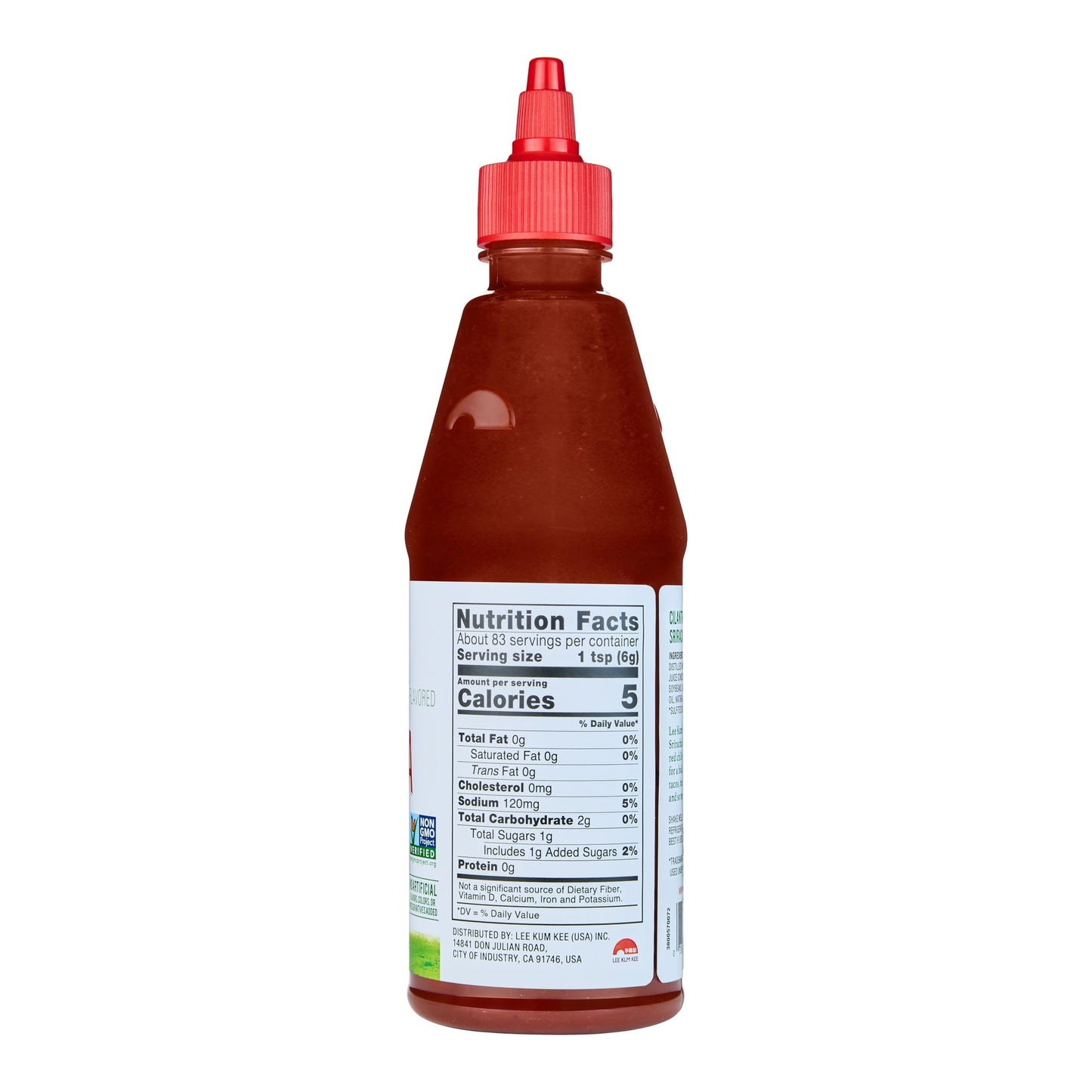 Lee Kum Kee Lime Cilantro Flavored Sriracha (17.8 oz - 1 Pack) Gluten Free | Spicy, Tangy & Refreshing Flavor | Perfect for Grilling, Stir-Frying