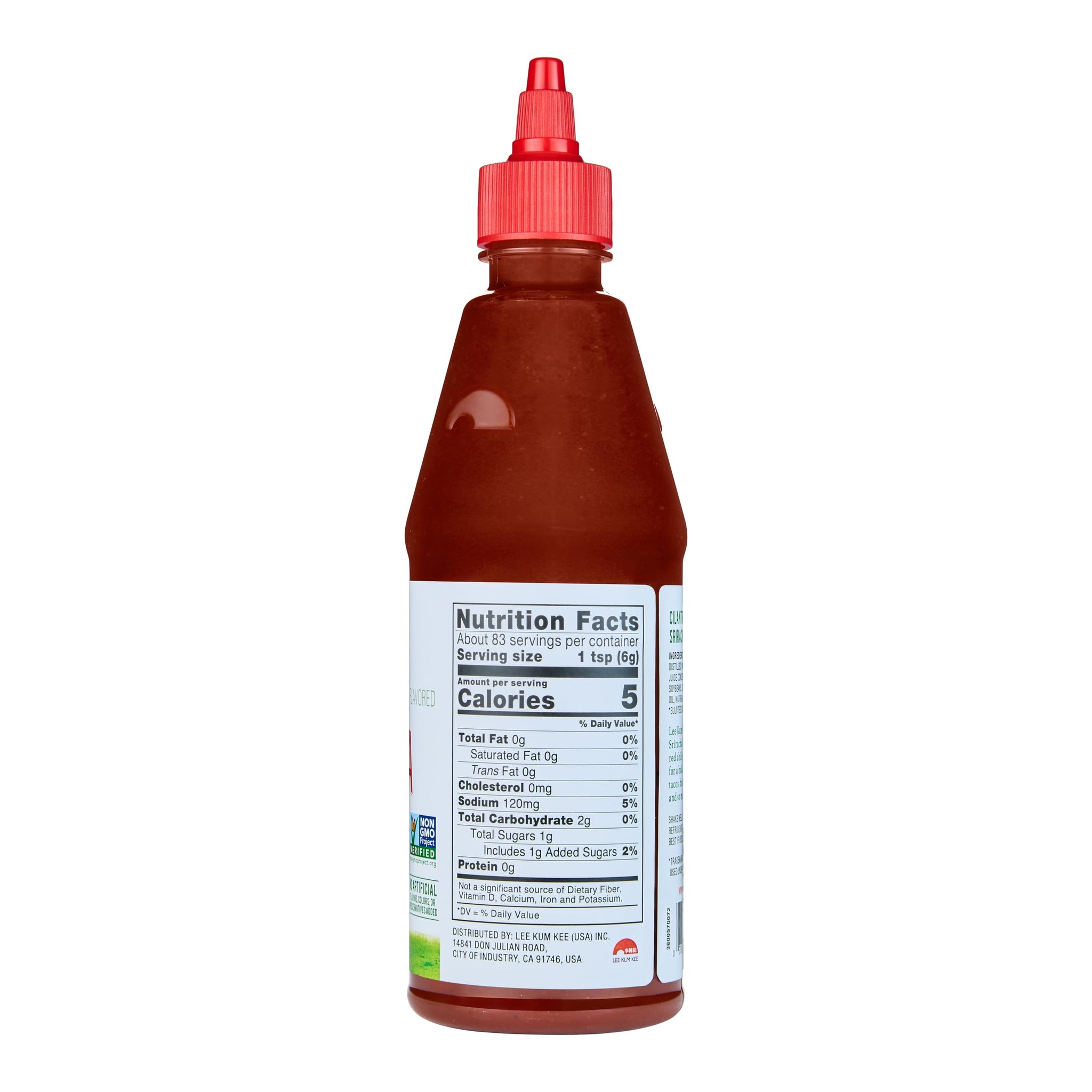 Lee Kum Kee Lime Cilantro Flavored Sriracha (17.8 oz - 1 Pack) Gluten Free | Spicy, Tangy & Refreshing Flavor | Perfect for Grilling, Stir-Frying