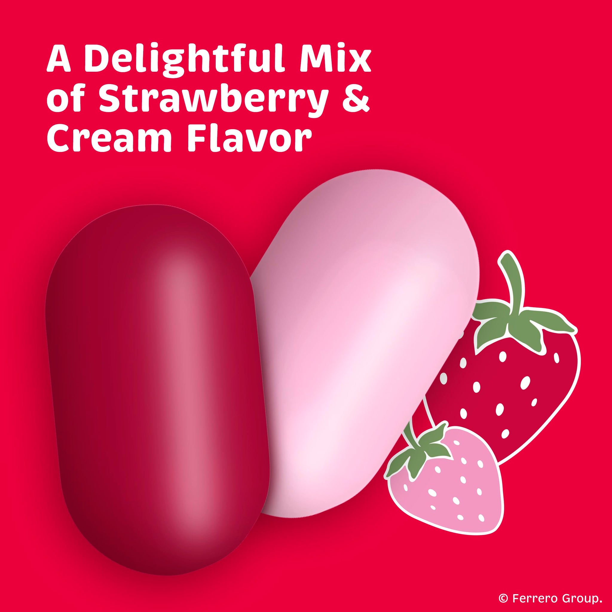 Tic Tac Strawberry & Cream, On-the-Go Pocket-Sized Mints, 100 pieces, Bulk 12 Pack, 1.7 oz Each