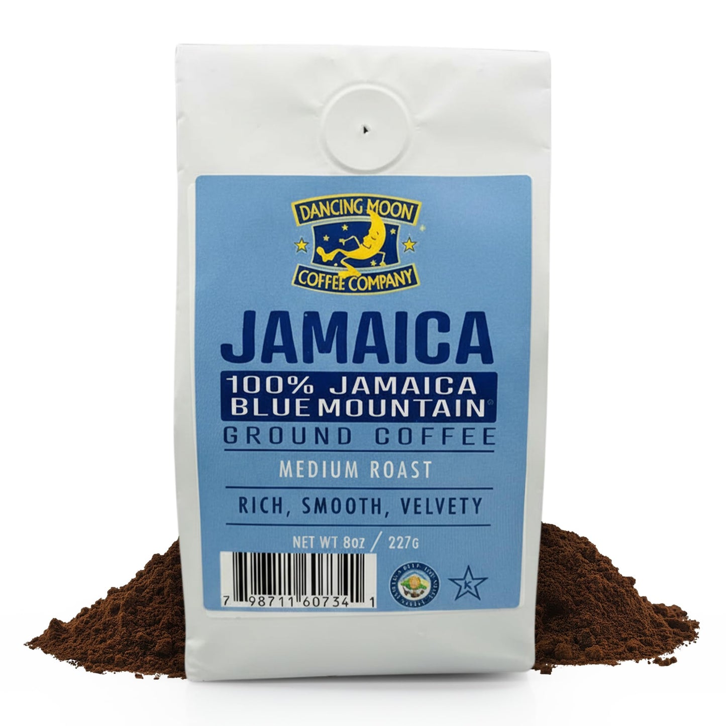 Dancing Moon 100% Pure Jamaica Blue Mountain® Ground Coffee - 8 oz Medium Roast