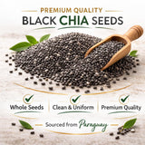 Organic Black Chia Seeds 25 lb Bulk - High Fiber Omega-3 Superfood, Non-GMO, Gluten Free, Vegan, Kosher, Whole Chia Seeds for Smoothies, Chia Pudding