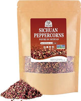 52USA Sichuan Peppercorn, Szechuan Peppercorns(4OZ), Authentic Szechuan Red Peppercorn, Less Seeds, Strong Flavor, Whole Sichuan Red Peppercorns