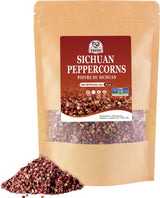 52USA Sichuan Peppercorn, Szechuan Peppercorns(4OZ), Authentic Szechuan Red Peppercorn, Less Seeds, Strong Flavor, Whole Sichuan Red Peppercorns