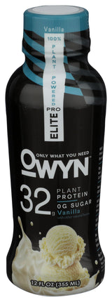 Owyn Vanilla Pro Elite Plant Protein Shake, 12 FZ