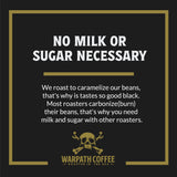 Warpath Coffee Medium Roast Ground Coffee, Breakfast Blend, High Caffeine, Extra Strong Roasted 100% Arabica Coffee Ground Beans, Rich Aroma, Full