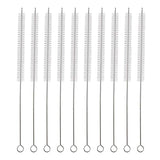 ZRHR Straw Cleaner Brush Kit 10 pcs, 8 inche Extra Long Sizes of Straw Brushes for 40/30/20/14 oz Stanley Mug, Water Bottle, Sippy Cups, Pipes