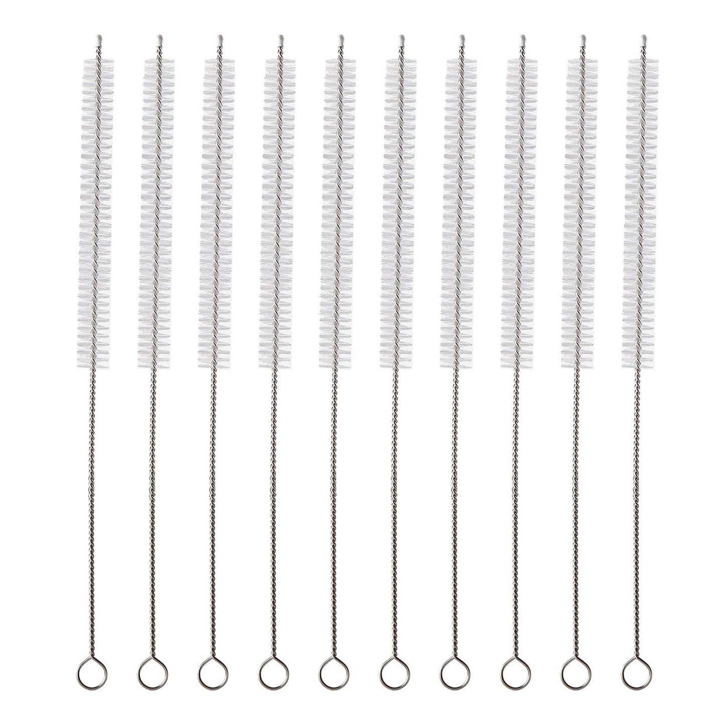 ZRHR Straw Cleaner Brush Kit 10 pcs, 8 inche Extra Long Sizes of Straw Brushes for 40/30/20/14 oz Stanley Mug, Water Bottle, Sippy Cups, Pipes