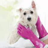 PLAYTEX Living Drip-Catch Cuff Reusable Rubber Gloves for Household Cleaning - Medium Size, 3-Pack